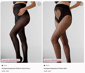 Zwangerschapspanty aan €5,00 en -20% extra bij Hunkemöller