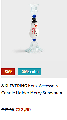 &KLEVERING Candle Holder Merry Snowman ❄️