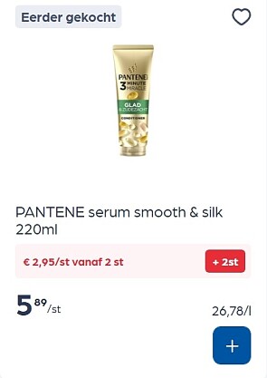 Pantene conditioner en serum -50%