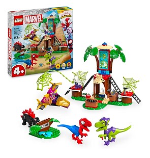 LEGO Spidey en Gobby's raptorstrijd bij de boomhut
