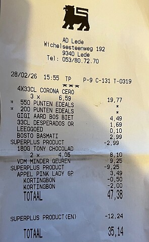 Gigi ijsjes en Desperados met coupon