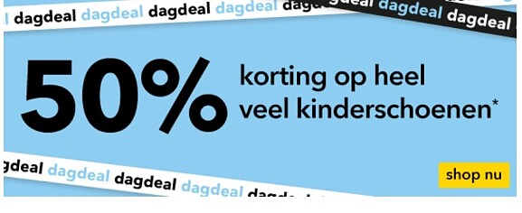 Dagdeal Scapino: 50% op kinderschoenen
