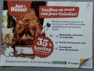 Just Russel -35% + gratis zalmolie