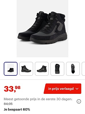 Skechers zwarte wandelschoenen maat 36 -60%