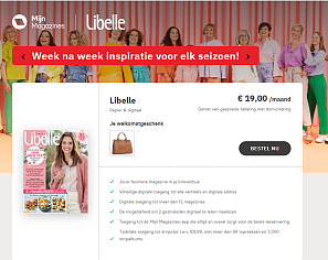 Libelle: gratis leren handtas bij abonnement