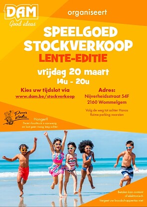DAM speelgoed stockverkoop