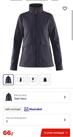 Fjallraven dames jas