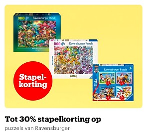 Stapelkorting op puzzels van Ravensburger