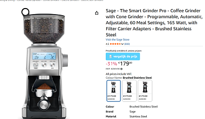 Sage - The Smart Grinder Pro
