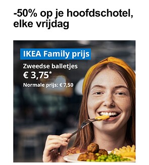 50% korting op hoofdschotels 🍽️