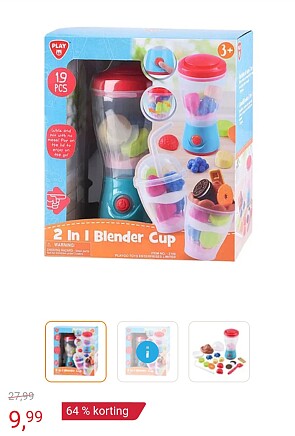 Playgo 2in1 Blendermachine - 19dlg. -64%