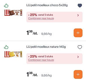 Lu moelleux koekjes in mooie korting