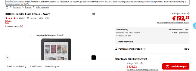 E-Reader: KOBO Clara