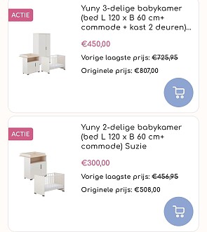 Babykamer actie dreambaby