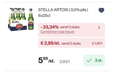 Verschilende bieren 0,0% aan mooie prijzen