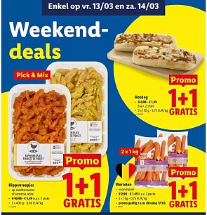 Weekenddeals bij Lidl op vrij 13/3 en za 14/3