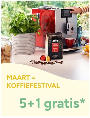 Java koffie 5+1 gratis