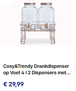 Cosy&Trendy drankdispenser 🍋🟩 Laagst geprijsd bij Supra Bazar