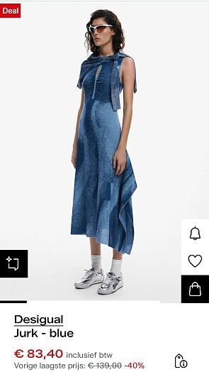 Desigual-Jurk blue -40%