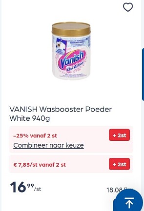 Vanish producten in dubbele promo