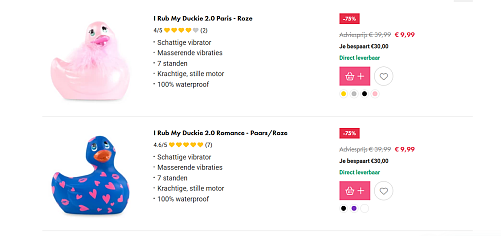 18+ voor haar met 75% korting en de mogelijkheid tot 20% extra!