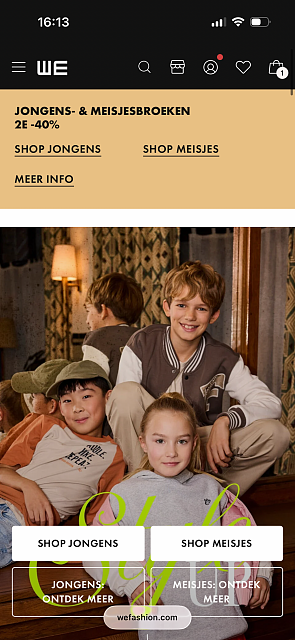 Jongens en meisjesbroeken aan -40%