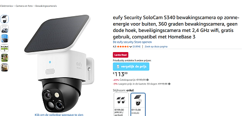 Bewakingscamera: eufy Security SoloCam S340