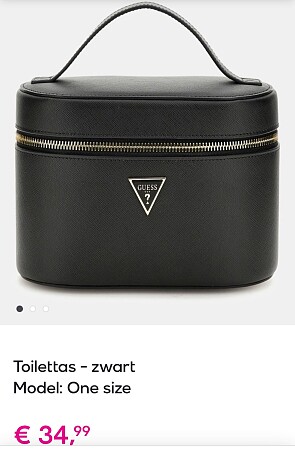 Guess zwarte toilettas