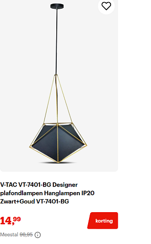 Verlichting koopjes bij bol! Tot -80% Ruime keuze