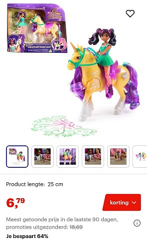 Unicorn Academy, Ava & Plant Magic Leaf met lichteffecten, 2 rijaccessoires, -64%