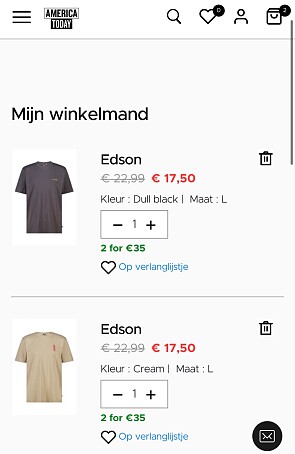 T-shirts deal America Today