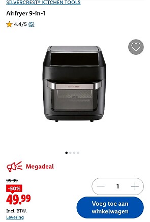 SILVERCREST® KITCHEN TOOLS Airfryer 9-in-1