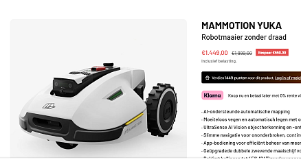 Robotmaaier MAMMOTION YUKA 3000