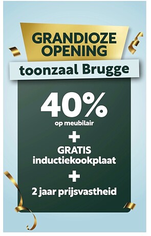 De keukenbouwer Brugge grandioze opening