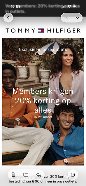 Members profiteren van 20% korting