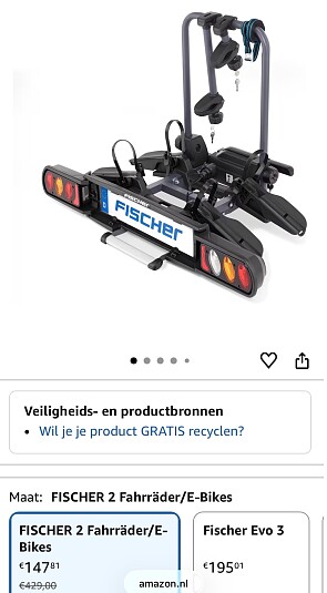 Fischer fietsendrager