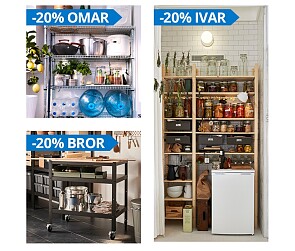 20% korting op rekken bij Ikea 💛