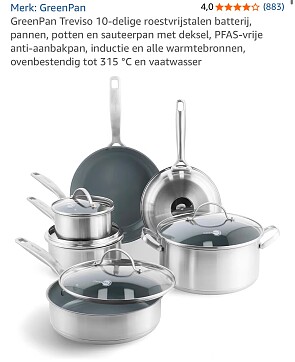 GreenPan Treviso 10-delige Set