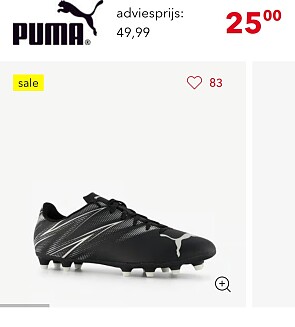 Puma voetbalschoenen -50%