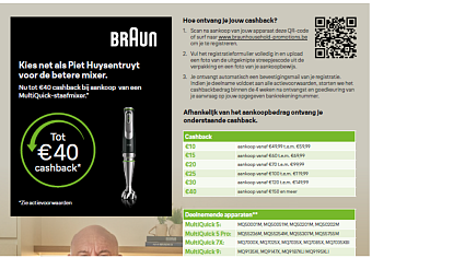 Cashback Braun MultiQuick-staafmixer