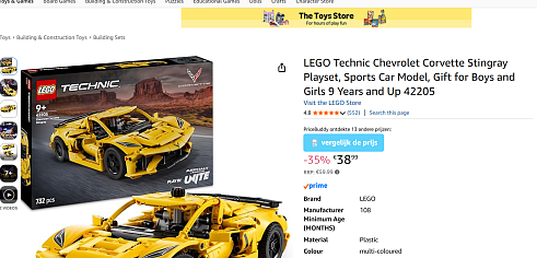 LEGO Technic Chevrolet Corvette