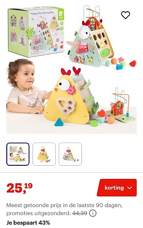 Happy Hen Activity Box 31,5*26,7*42,5 cm -43%