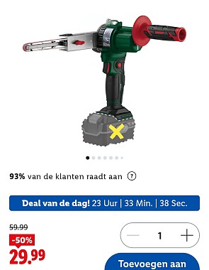 Accu-bandvijl, 20 V PARKSIDE® PBFA20 -50%