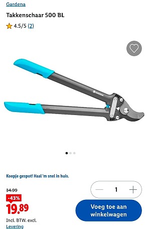 Gardena Takkenschaar 500 BL