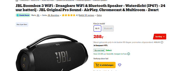 JBL Boombox 3 WiFi