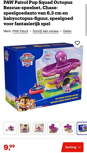 PAW Patrol Pup Octopus Rescue-speelset