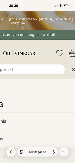 Lente in je winkelmandje Gratis Nougat Mini Sample