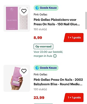 Pink Gellac artikelen