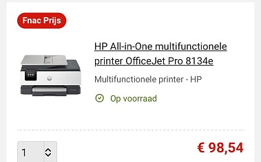 HP All-in-One OfficeJet Pro 8134e