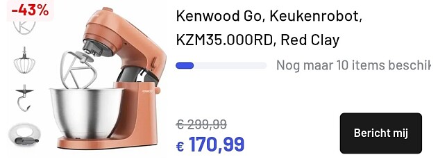 Tot 21u op Joybuy: Kenwood Go keukenrobot